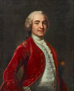 Retrato del chambelán Carl Gustaf Vattrang de Johan Henrik Scheffel